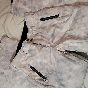 80s acid wash style Snow Ski Pants Youth M 10 12